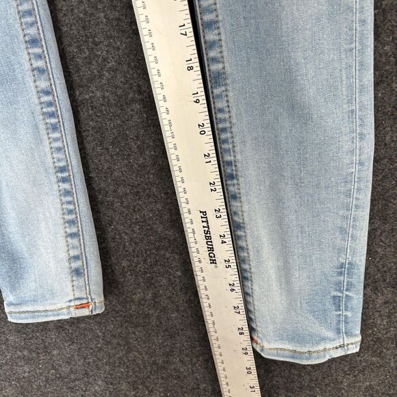 True Religion Jennie Curvy Skinny Jeans Women's 24 Light Wash Blue Stretch Denim - Picture 7 of 15